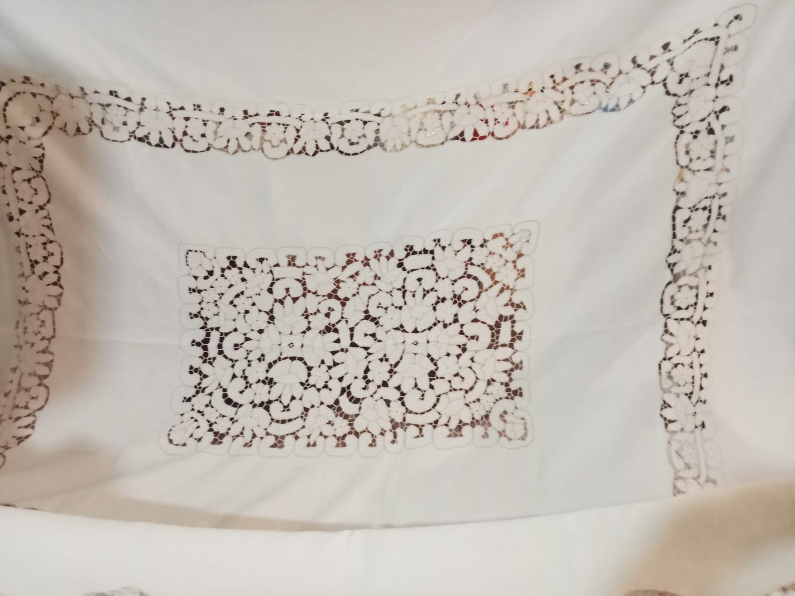 Copriletto matrimoniale avorio