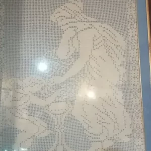 Quadro uncinetto battesimo