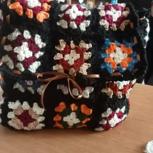 Borsa lana uncinetto