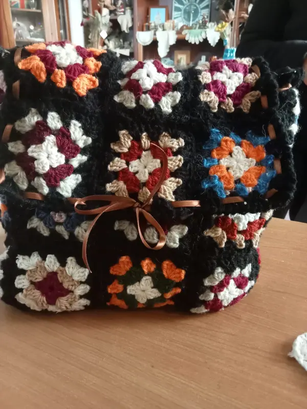 Borsa lana uncinetto